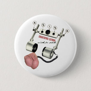 Badge Rond 5 Cm Bouton d'écouteur de scrod de cc