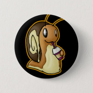 Badge Rond 5 Cm Bouton d'Ecru