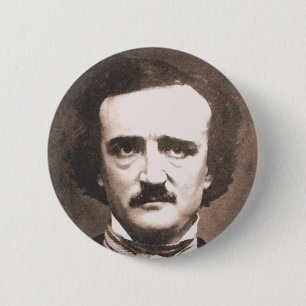 Badge Rond 5 Cm Bouton d'Edgar Allen Poe