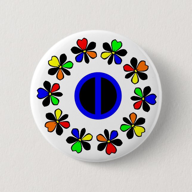 Badge Rond 5 Cm Bouton d'égalité (Devant)