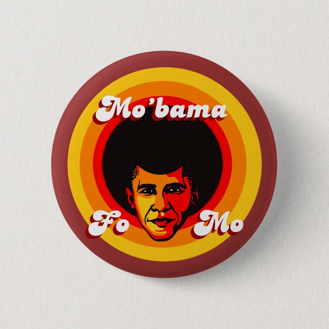 Badge Rond 5 Cm Bouton d'élection de Mo'bama (Devant)