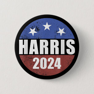 Badge Rond 5 Cm Bouton d'élection Harris 2024 Président Harris