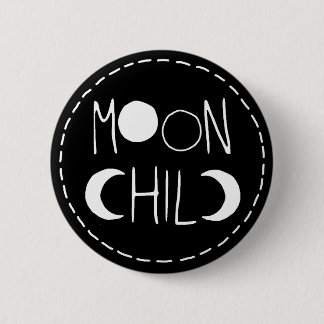 Badge Rond 5 Cm Bouton d'enfant de lune