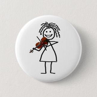 Badge Rond 5 Cm Bouton d'enfant de violon