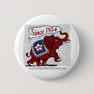 Badge Rond 5 Cm Bouton d'enfants d'éléphants