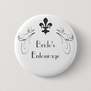 Badge Rond 5 Cm Bouton d'entourage de Decorative Fleur de Lis