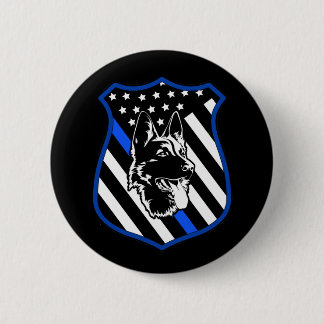 Badge Rond 5 Cm Bouton d'épingle de l'insigne de chien de police