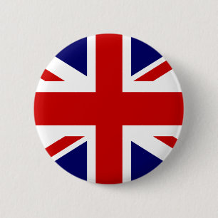 Badge Rond 5 Cm Bouton d'épingle du drapeau britannique   Concepti