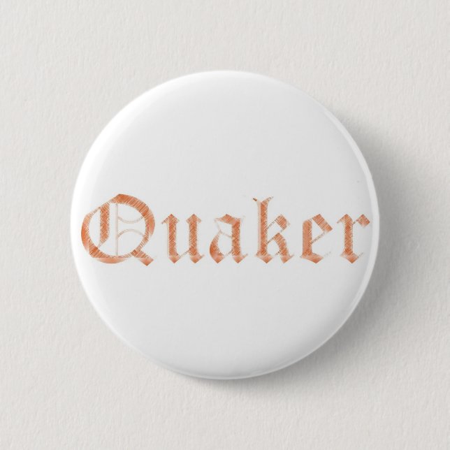 Badge Rond 5 Cm bouton d'épingle du quaker (Devant)