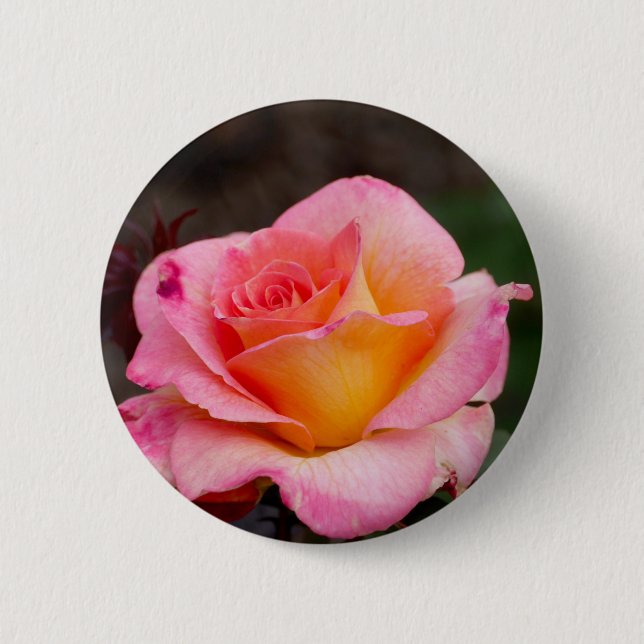 Badge Rond 5 Cm Bouton d'épingle Rose (Devant)