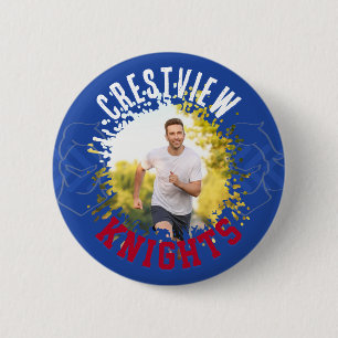 Badge Rond 5 Cm Bouton d'équipe sportive Crestview Knights