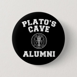 Badge Rond 5 Cm Bouton des anciens de la grotte de Platon