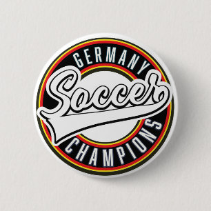 Badge Rond 5 Cm Bouton des Champions de Football Brésilien