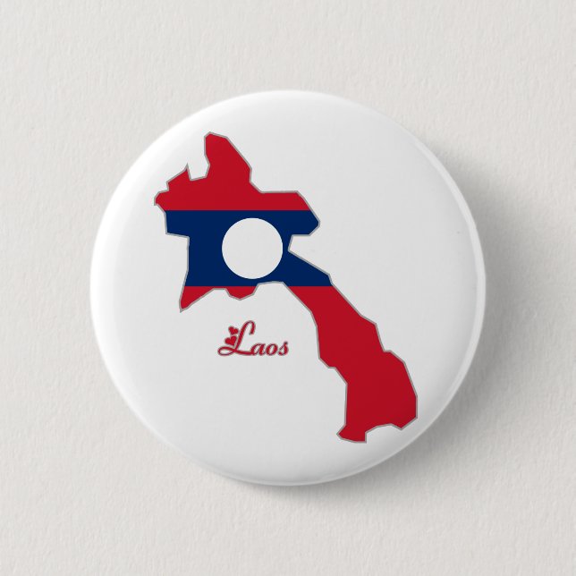 Badge Rond 5 Cm Bouton des Laotiens (Devant)