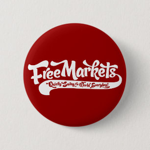 Badge Rond 5 Cm Bouton des marchés libres
