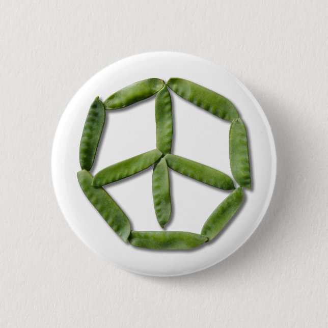 Badge Rond 5 Cm Bouton des pois 2 de paix (Devant)