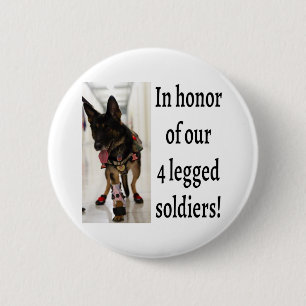Badge Rond 5 Cm Bouton des soldats K9