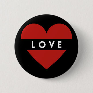 Badge Rond 5 Cm Bouton design amour