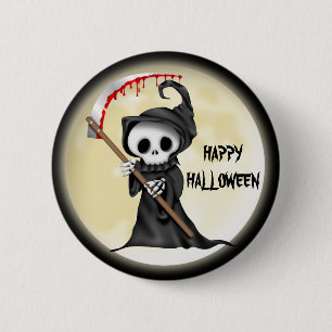 Badge Rond 5 Cm Bouton Dessin d'Halloween