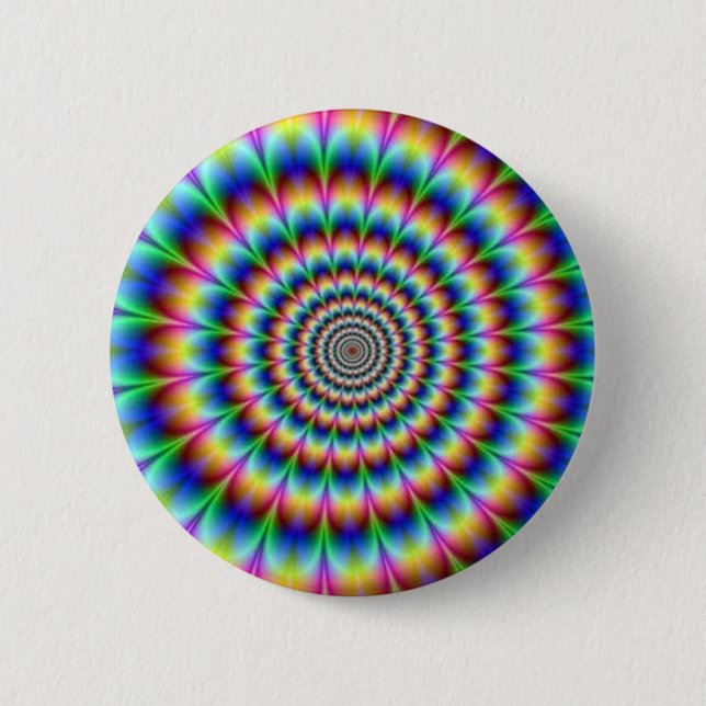 Badge Rond 5 Cm Bouton d'étoile (Devant)