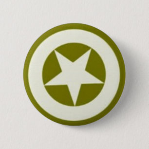 Badge Rond 5 Cm Bouton d'étoile de l'armée