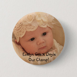 Badge Rond 5 Cm Bouton d'Evelyn
