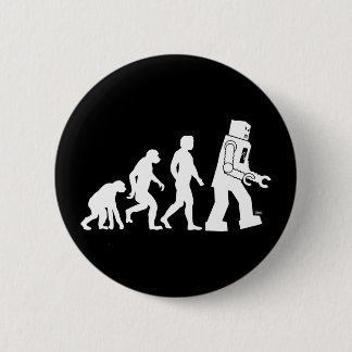 Badge Rond 5 Cm Bouton d'évolution de robot