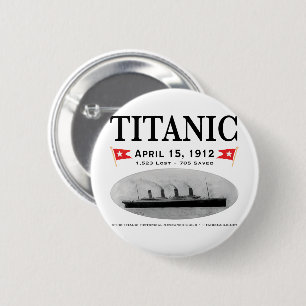 Badge Rond 5 Cm Bouton d'expédition de fantôme Titanic (ronde) (ca