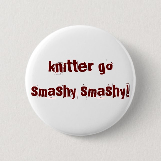 Badge Rond 5 Cm Bouton d'ha - smashy smashy (Devant)
