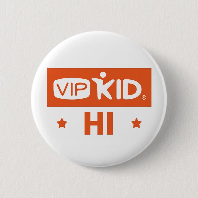 Badge Rond 5 Cm Bouton d'Hawaï VIPKID (Devant)