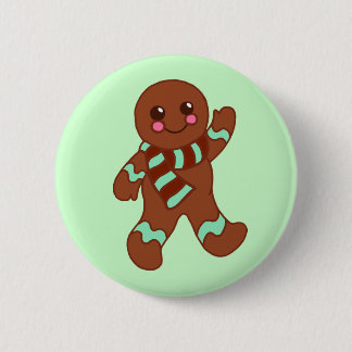 Badge Rond 5 Cm Bouton d'homme en pain d'épices