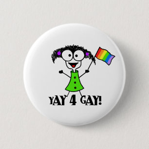 Badge Rond 5 Cm Bouton d'homosexuel de Yay 4