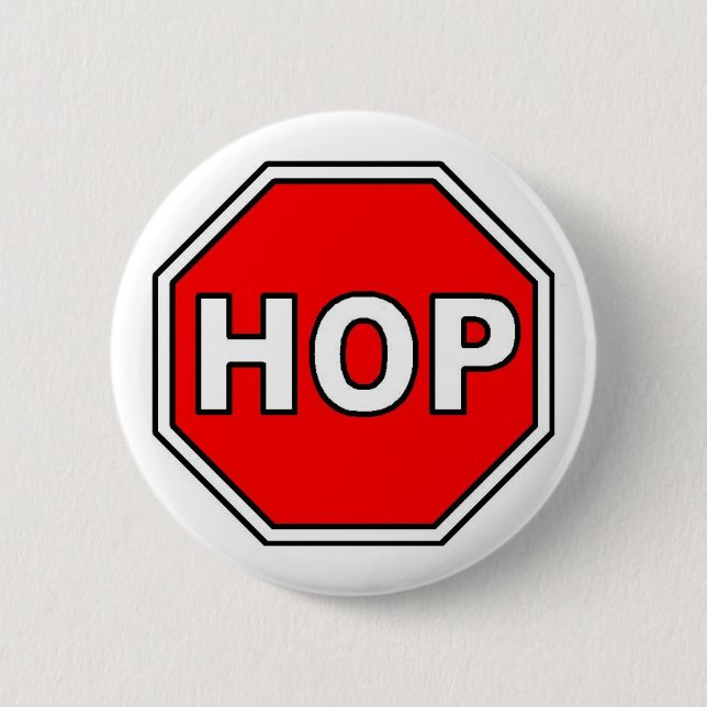 Badge Rond 5 Cm Bouton d'HOUBLON (Devant)