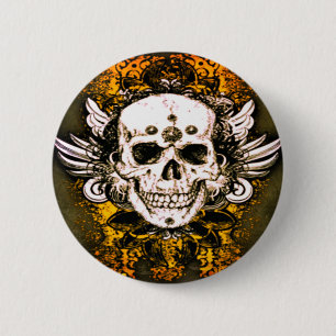 Badge Rond 5 Cm Bouton Dia de los muertos