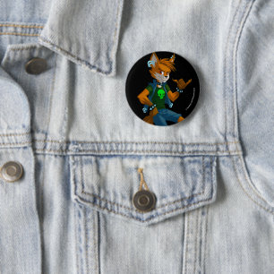 Badge Rond 5 Cm Bouton d'Ian McFoxx   Shaka Brah
