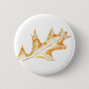 Badge Rond 5 Cm Bouton d'impression de la nature feuille