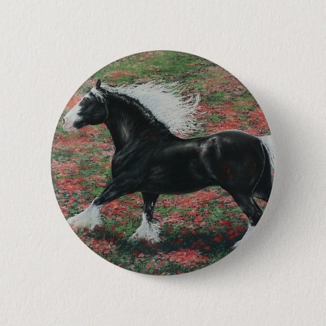 Badge Rond 5 Cm Bouton d'incendie tzigane (Devant)