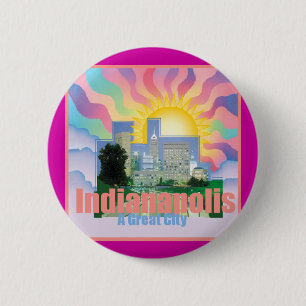 Badge Rond 5 Cm Bouton d'INDIANAPOLIS