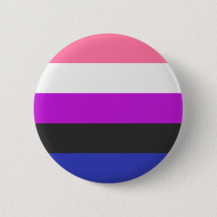Badge Rond 5 Cm Bouton d'indicateur Genderfluide Queer Pride