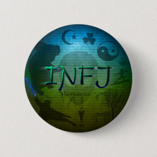 Badge Rond 5 Cm Bouton d'INFJ