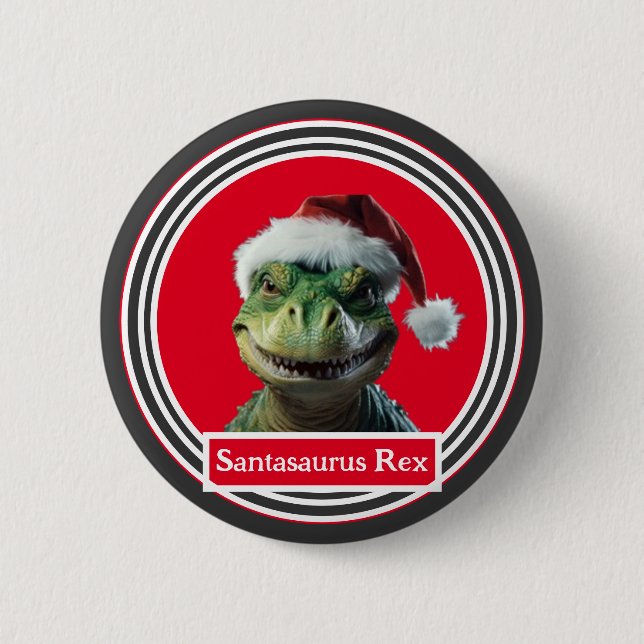 Badge Rond 5 Cm Bouton Dino de vacances (Devant)