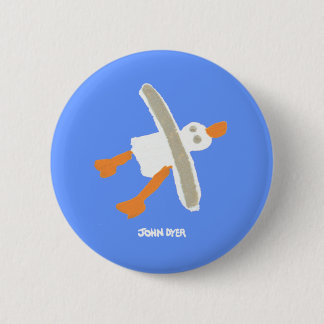 Badge Rond 5 Cm Bouton d'insigne d'art : Mouette de tinctorial de