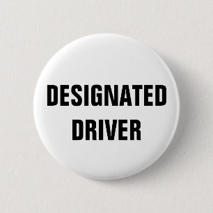 Badge Rond 5 Cm bouton d'insigne de conducteur désigné simple