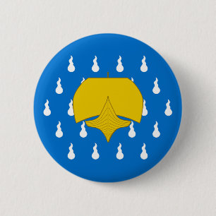 Badge Rond 5 Cm Bouton d'insigne d'insigne de la population de tem