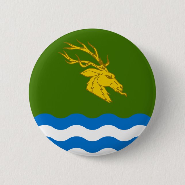 Badge Rond 5 Cm Bouton d'insigne du canton de Buckston-on-Eno (Devant)