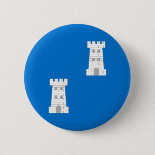 Badge Rond 5 Cm Bouton d'insigne du canton des Tours Populace