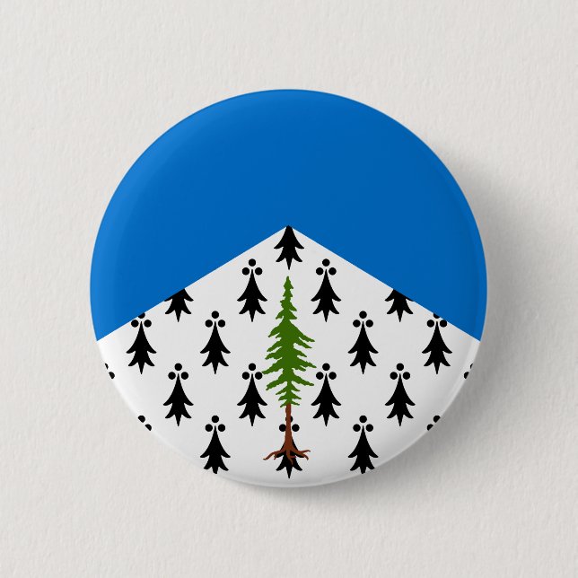 Badge Rond 5 Cm Bouton d'insigne du Comté de Crosston (Devant)