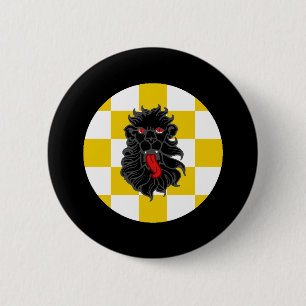 Badge Rond 5 Cm Bouton d'insigne du royaume d'une tir Populace