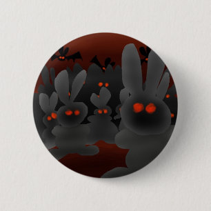 Badge Rond 5 Cm Bouton d'invasion de lapins
