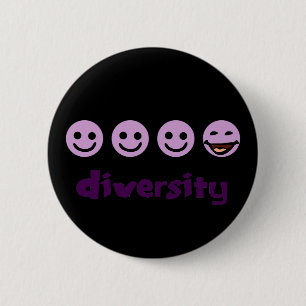Badge Rond 5 Cm Bouton Diversité Purps